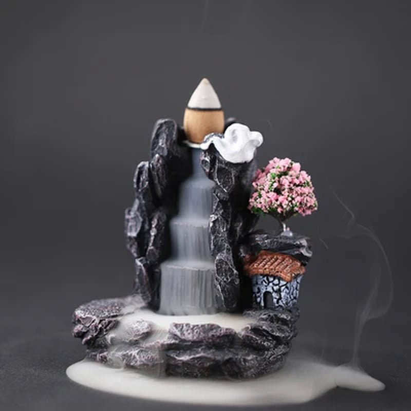 Waterfall Incense Burner Holder Censer Ornaments Candle Antique Smoke Aroma Incense Burner Ecoflow Porte Encens Home Decoration