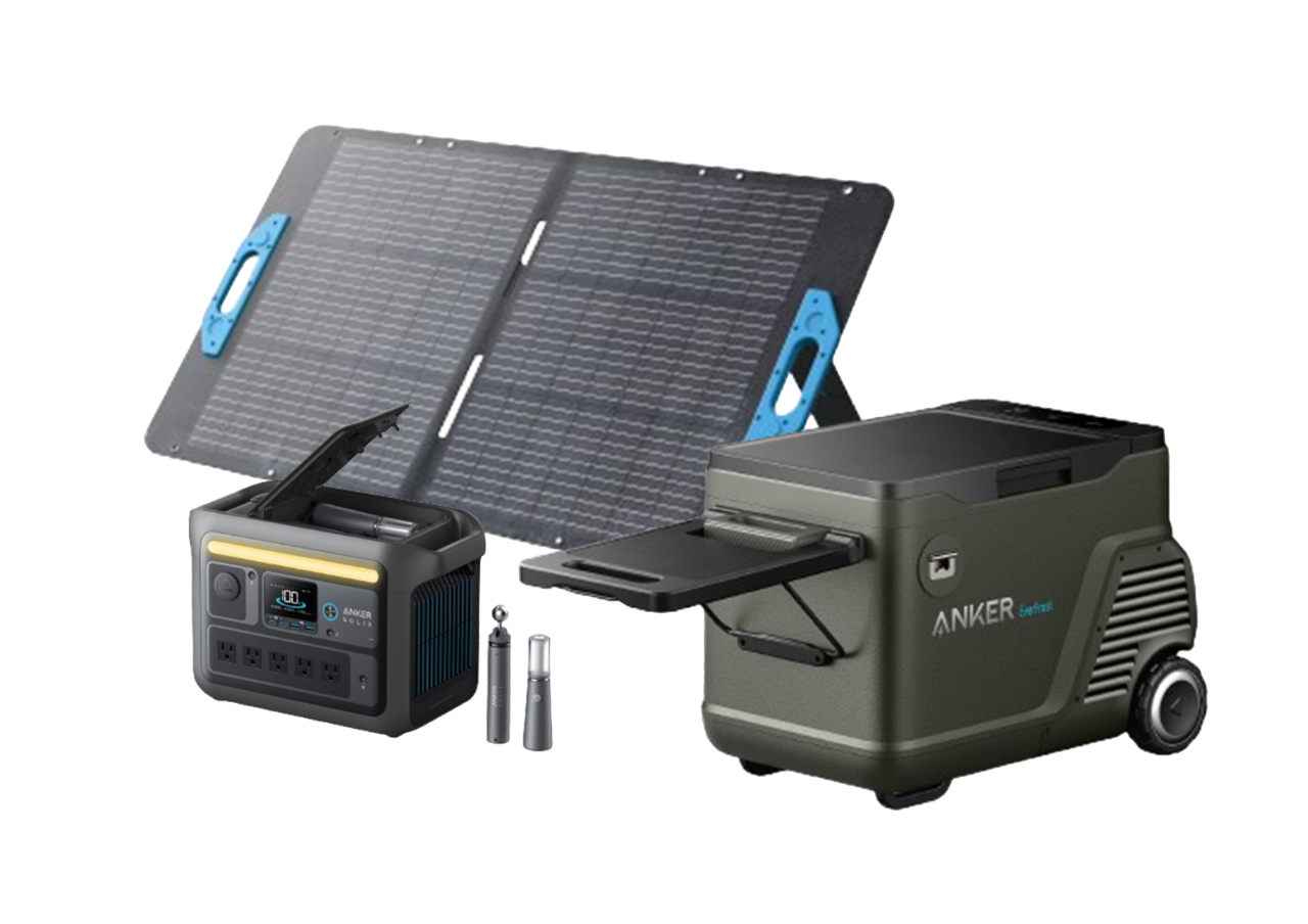 Anker EverFrost 30 + Anker SOLIX C800X + Anker PS200 Solar Panel (200W)