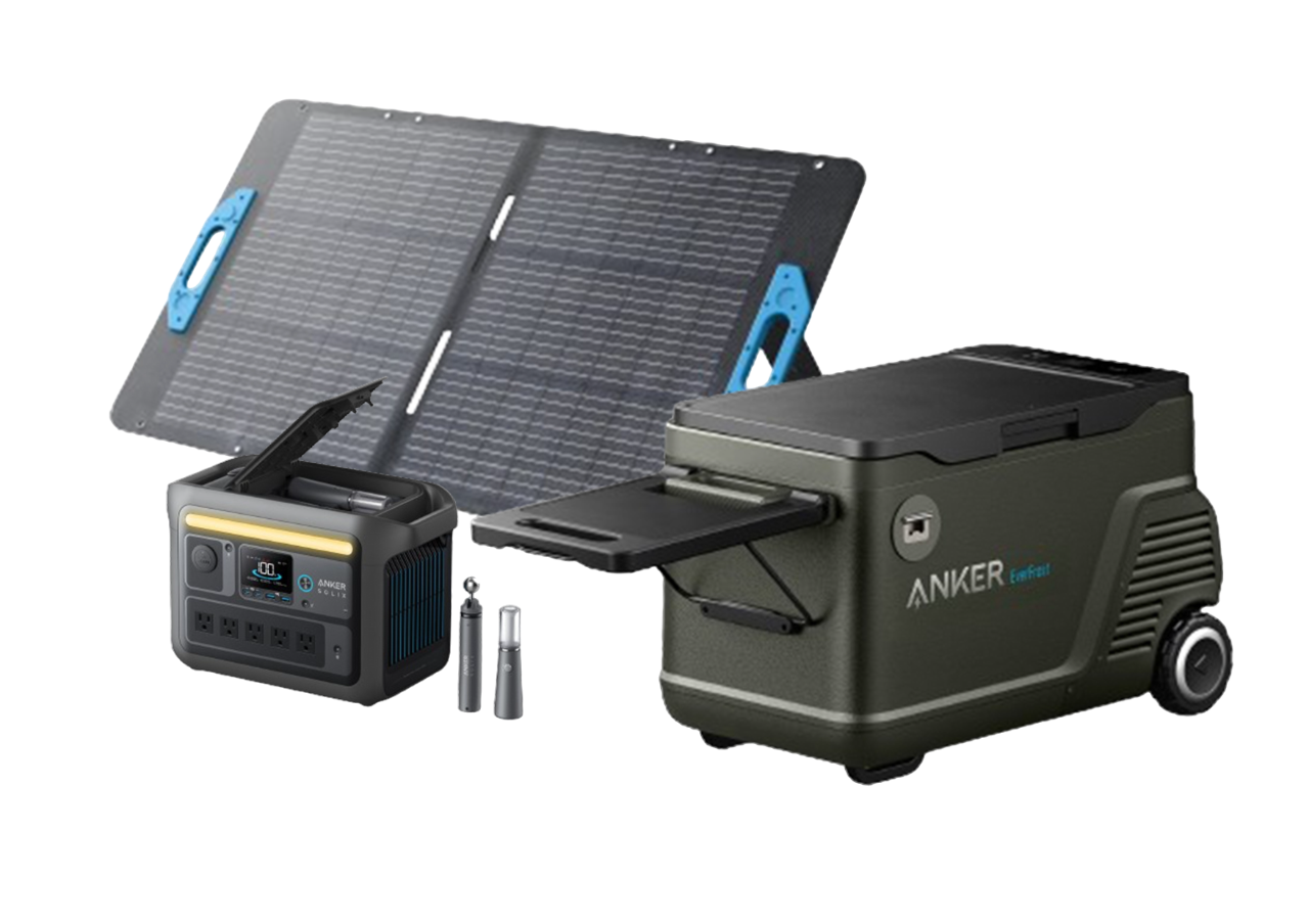 Anker EverFrost 40 + Anker SOLIX C800X + Anker SOLIX PS200 Solar Panel (200W)