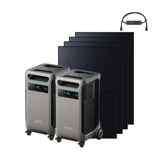 2× Anker SOLIX F3800 + Double Power Hub + 4× 405W Rigid Solar Panel