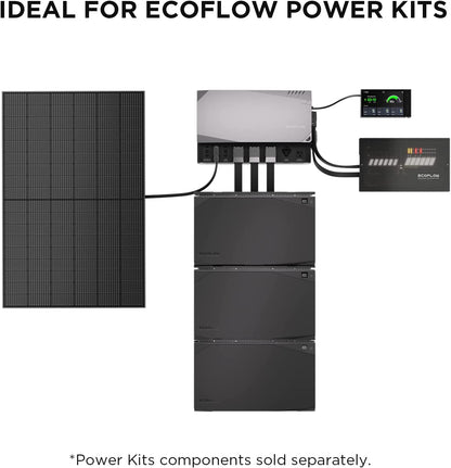 EF ECOFLOW 100W 12V Solar Panel, High Efficiency Monocrystalline PV Modules, IP68 Waterproofing, Ideal for RV& Marine Rooftop, Farm Battery, Power Kits & Ecosystem