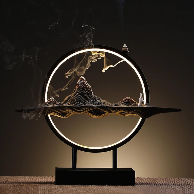 Waterfall Incense Burner Holder Censer Ornaments Candle Antique Smoke Aroma Incense Burner Ecoflow Porte Encens Home Decoration