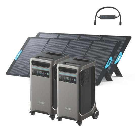 2× Anker SOLIX F3800 + Double Power Hub + 2 × 400W Solar Panel