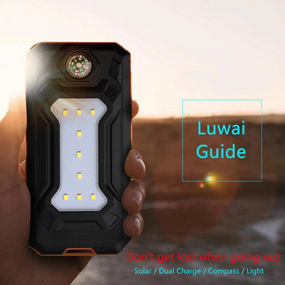 Waterproof 600000Mah Dual USB Portable Solar Battery Charger Solar Power Bank for Iphone, Mobile Cell Phone