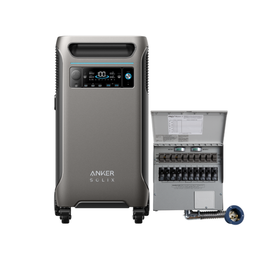 Anker SOLIX F3800 + Home Backup Kit (Transfer Switch + Cable)